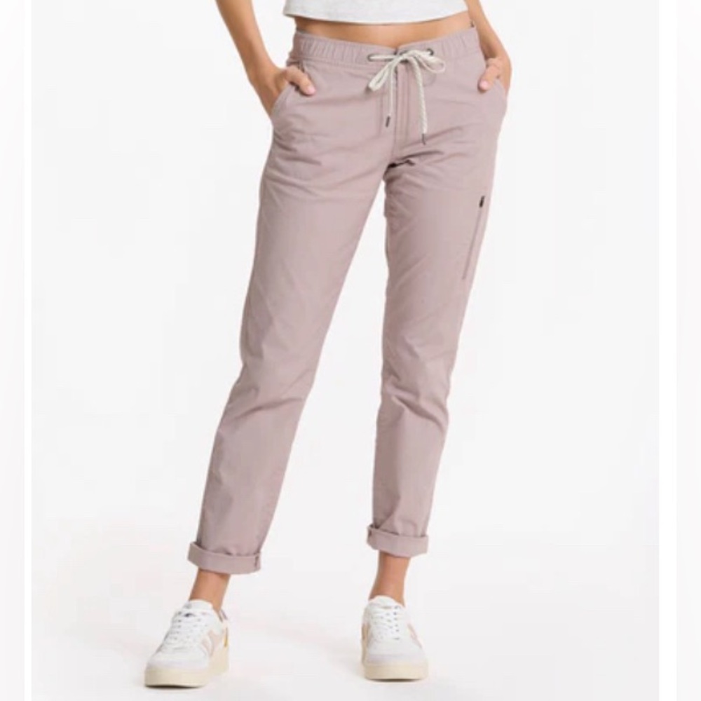 Vuori women’s ripstop pants - umber (purplish/grey) small